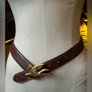 RARE Vintage Leather Horse Belt